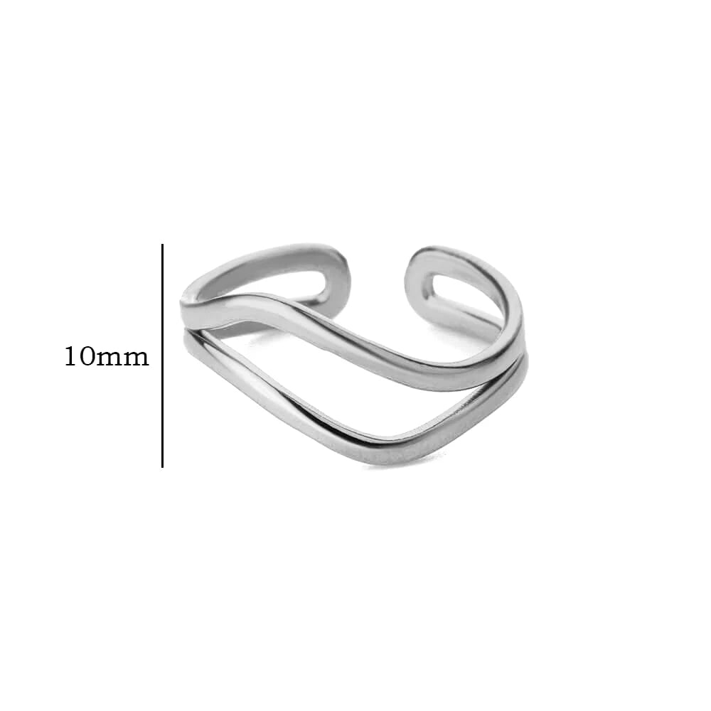 Golden Curve Ring