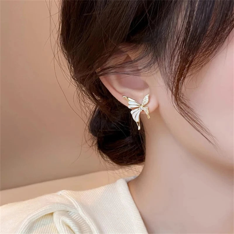 Zircon Butterfly Studs