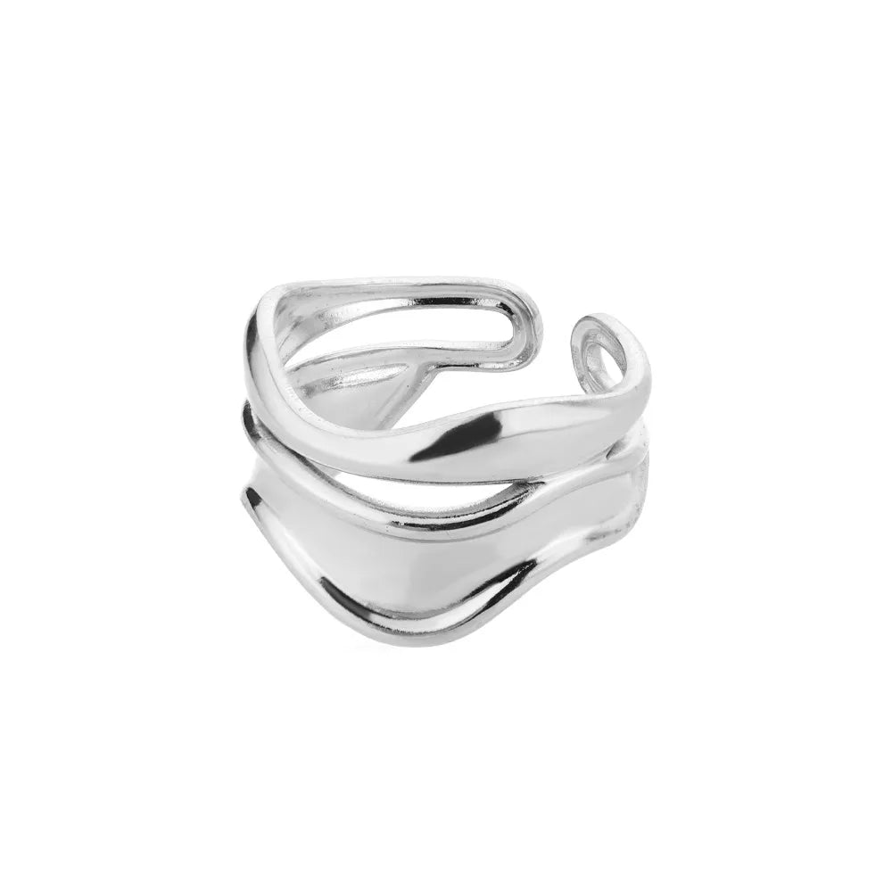 Golden Curve Ring